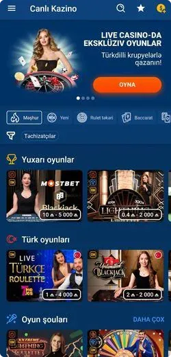 App Mostbet yukle APK